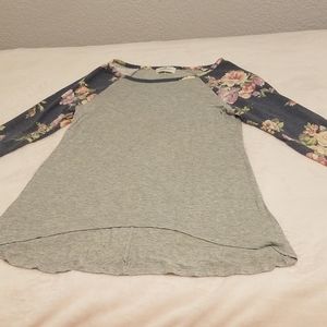 Floral long sleeved T-shirt